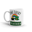 One Lucky Teacher Rainbow Irish St. Patrick's Day Printed Mug