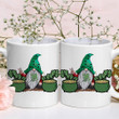 Gnome With Pot Of Gold Green Clover St Patrick's Day Printed Mug