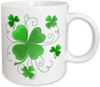 Lucky Shamrocks Just In Time For St.patrick's Day Printed Mug