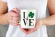 St. Patrick's Day Shamrock Love Shamrock Printed Mug For Friends