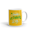 Yellow Background Clover St Patrick's Day Printed Mug