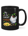 My Chicken Is My Lucky Charm Clover St Patrick's Day Printed Mug