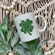 Distressed Clover Pattern St Patrick's Day Printed Mug