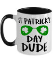 Sunglasses Day Dude Clover St Patrick's Day Printed Accent Mug