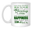 Happiness Came Through Your Door Shamrock St Patrick's Day Printed Mug