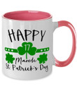 Happy 17 March Clover St Patrick's Day Printed Accent Mug