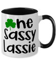 The Sassy Lassie Shamrock St. Patrick's Day Printed Accent Mug