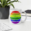 Rainbow Pride Circle Shamrock St. Patrick's Day Printed Mug