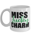 Miss Lucky Charm Clover St Patrick's Day Printed Mug