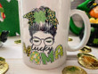 Lucky Mama Lady With Ribbon Shamrock St Patrick's Day Printed Mug