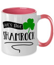 Let's Get Shamrocked Clover St Patrick's Day Printed Accent Mug