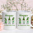 Lucky Three Gnomies Shamrock St. Patrick's Day Printed Mug