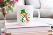 Dabbing Beagle Leprechaun Clover St Patrick's Day Printed Mug