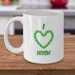 I Love Irish Shamrock St Patrick's Day Printed Mug
