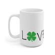 Simple Letter Love Shamrock St Patrick's Day Printed Mug