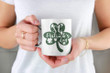 Irish Happy St. Patricks Day White Printed Mug For Mom