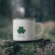 Green Leopard Skin Shamrock St Patrick's Day Printed Mug