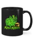 Green Pig And Pot Of Gold Clover St Patrick's Day Printed Mug