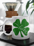 Happy Time Lucky Shamrock St Patrick's Day Printed Mug
