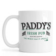The Worst Bar In America Clover St Patrick's Day Printed Mug