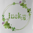 Lucky Floral Circle Shamrock St. Patrick's Day Printed Mug