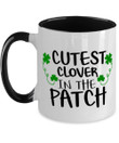 St Patrick's Day Cutest Clover In The Patch Printed Accent Mug