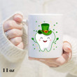 Lucky Tooth Shamrock St. Patrick's Day Printed Mug
