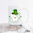 Lucky Tooth Shamrock St. Patrick's Day Printed Mug