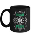 Irish Pride Dark Green Letter Shamrock St Patrick's Day Printed Mug