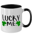 Lucky Me Clover St Patrick's Day Printed Accent Mug