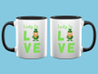 Lucky In Love Clover St Patrick's Day Printed Accent Mug