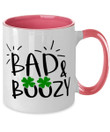 St Patrick's Day Bad And Amp Boozy Printed Accent Mug