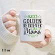 Lucky Golden Retriever Mama Clover St Patrick's Day Printed Mug