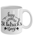 Black And White My First St Patrick's Day Printed Mug