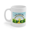 Make Your Own Luck Blue Sky Shamrock St Patrick's Day Printed Mug