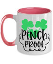 Pinch Proof Shamrock St Patrick's Day Printed Accent Mug