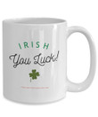 Luck Of The Irish Clover St Patrick's Day Printed Mug