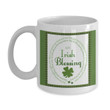 Irish Blessing Green Four-leaf Clover St Patrick's Day Printed Mug