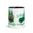 Green Truck And Gnomies Shamrock St Patrick's Day Printed Mug