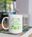 You Can Kiss Me I'm Vaccinated White Clover St Patrick's Day Printed Mug
