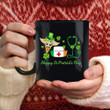 Nurse Duty Shamrock St Patrick's Day Printed Mug