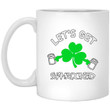 Let's Get Shamrocked Shamrock St. Patrick's Day Printed Mug