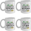 Custom Name Gift St Patrick's Day Printed Mug Luckiest Us State Resident Ever