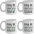 Custom Name Gift St Patrick's Day Printed Mug Kiss Me 99.9 Percent Nationalties