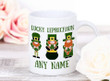 Custom Name Gift Lucky Leprechaun Shamrock St Patrick's Day Printed Mug