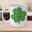 Flirty Shamrock A Fantastic Custom Name Gift Shamrock St Patrick's Day Printed Mug