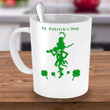 Walking Leprechaun Custom Name Gift Shamrock St Patrick's Day Printed Mug