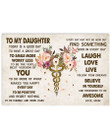 Mom Gift For Nurse Daughter Laugh Love Live Horizontal Poster