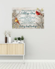 When I Simple Say I Miss Him Cardinals Winter Sky Horizontal Poster