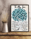 Blue Tree Stay Strong And Confident Mom Gift For Son Vertical Poster